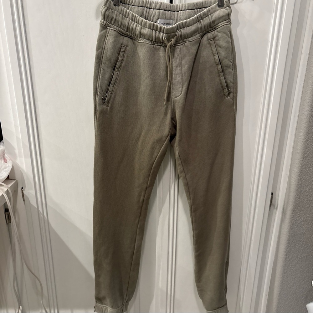 NEW No Tags  Cotton Citizen Bronx Jogger French Terry Sweatpants Sz S Green Men